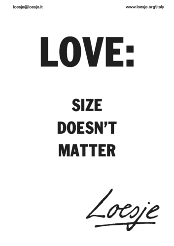 Love Size Chart